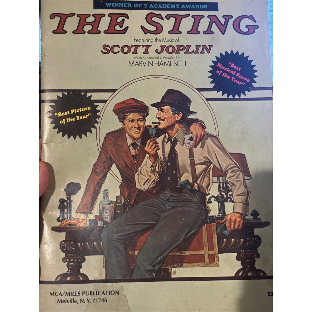THE STING‎ 1974 MUSIC BOOK. Vintage. Piano.